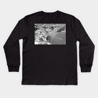 Front end of WW2 spitfire plane Kids Long Sleeve T-Shirt